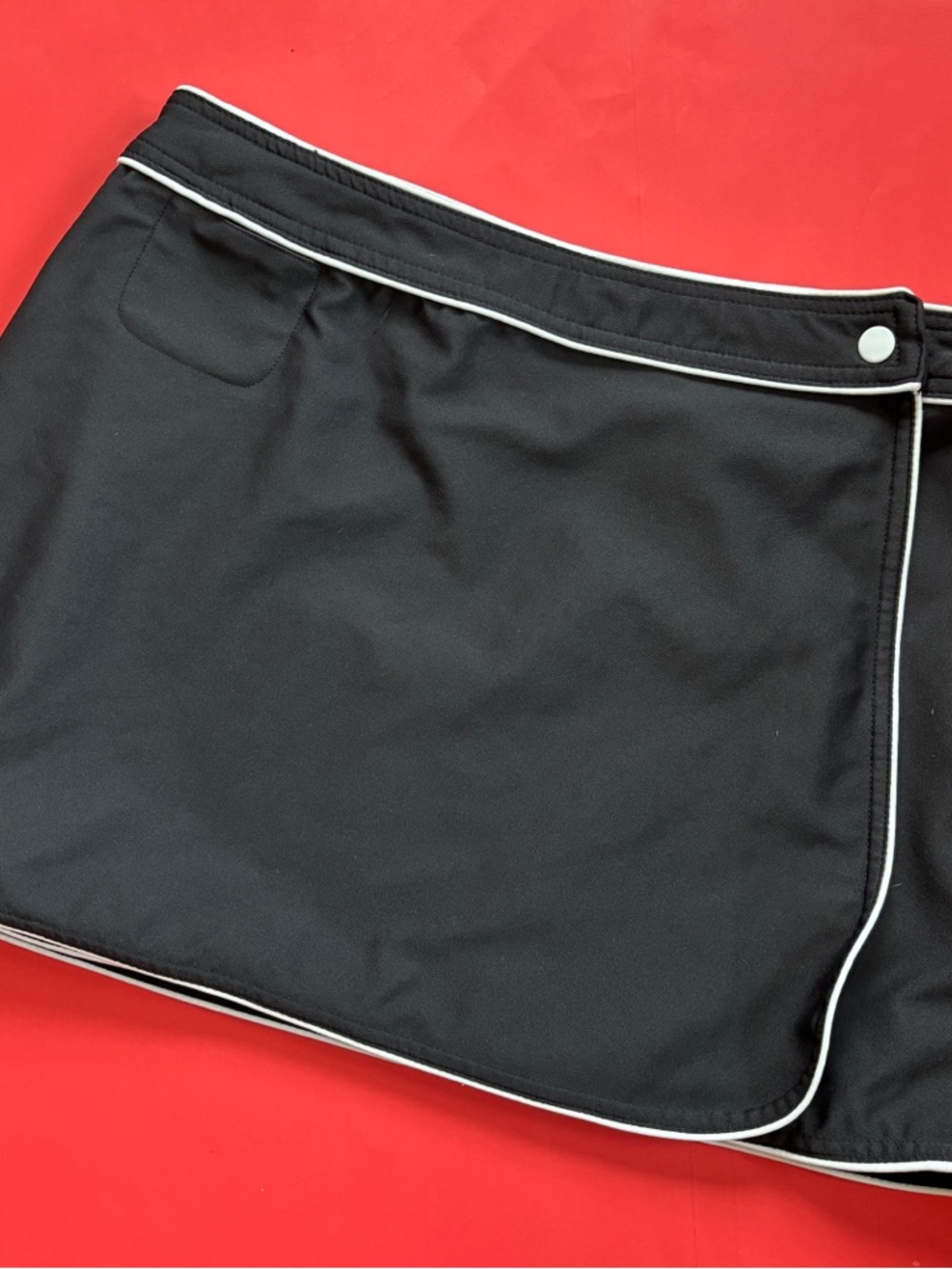 Vintage 90s Y2K Black and White Wrap Skirt